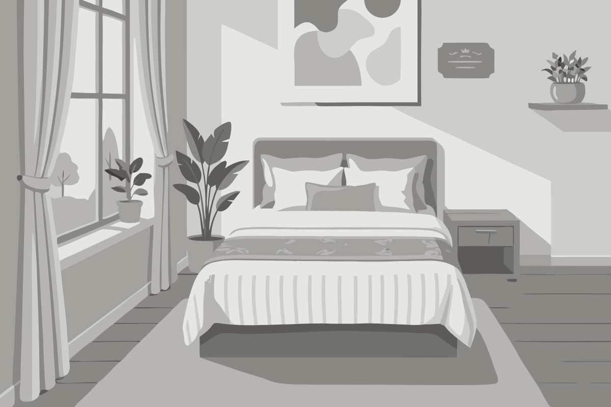 Queen Room with Communications and Mobility Accessible Roll-In Shower